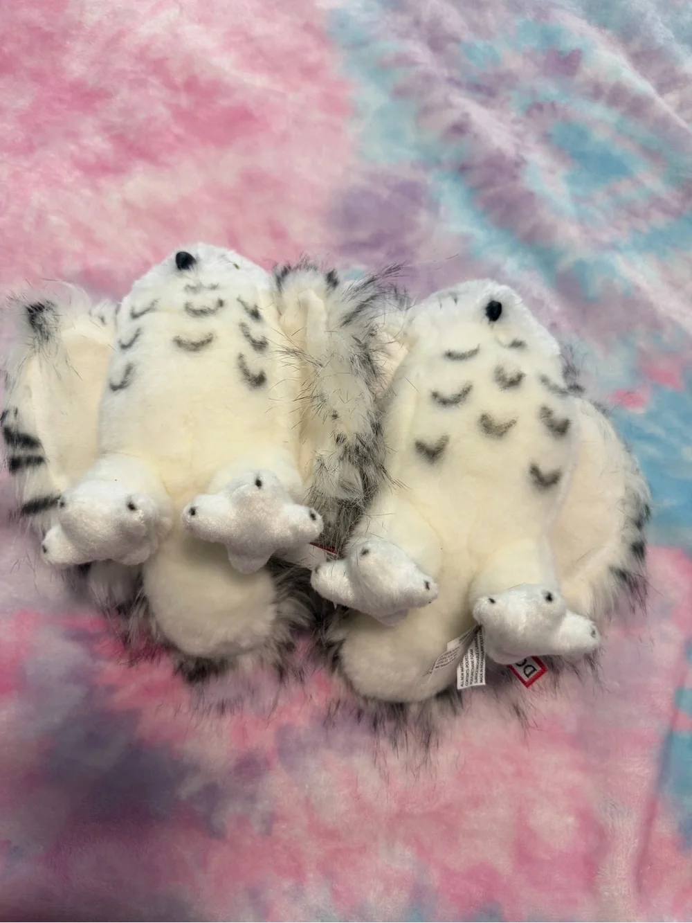 2 Douglas white owl plushes